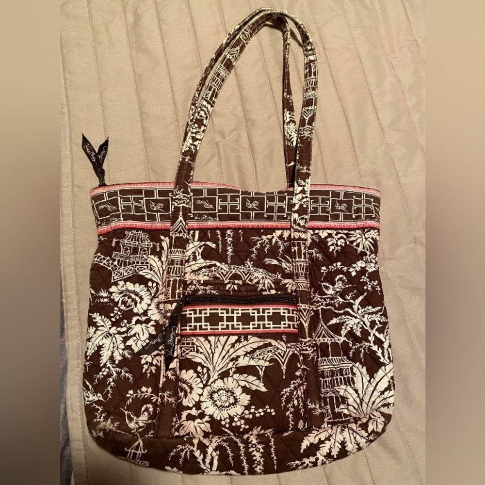 Vera Bradley large Brown/white